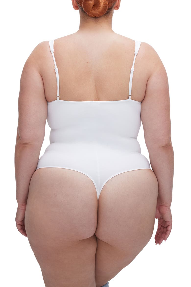 Sweetheart Sculpting Tank Bodysuit, Alternate, color, WHITE001