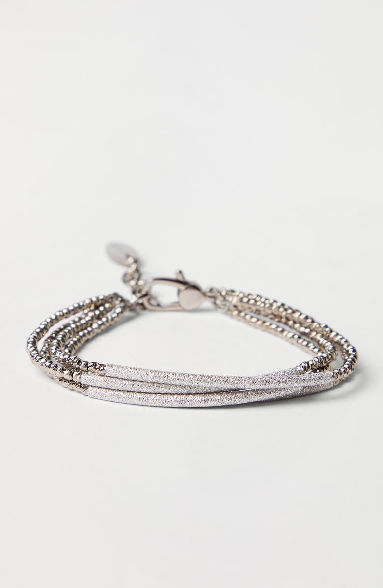 Brunello Cucinelli Silver bracelet, Alternate, color, Grey
