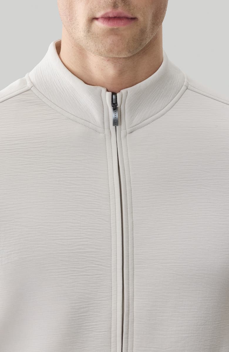 Robert Barakett Kenji Zip Track Jacket, Alternate, color, Swan