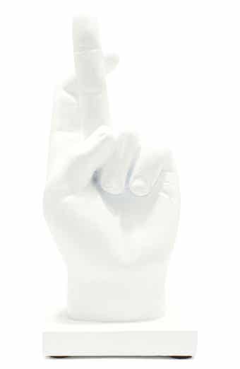 Fingers Crossed Decorative Sculpture