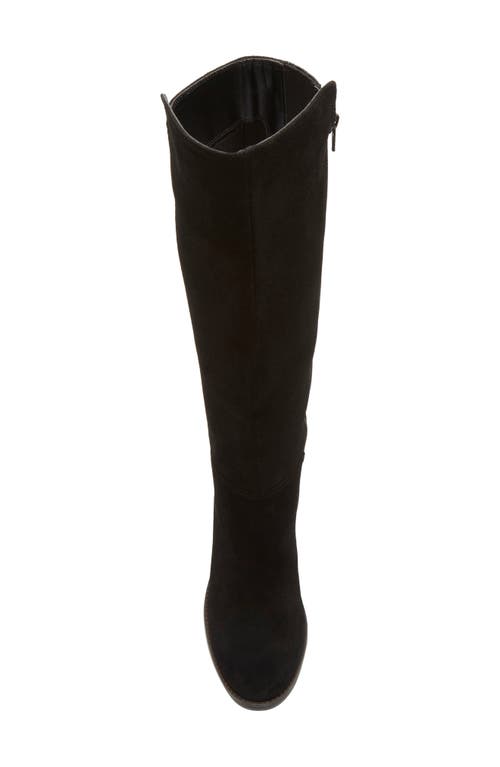Lucky Brand Calypsow Suede Slouch Boot In Black