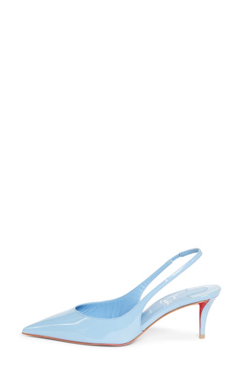 Christian Louboutin Miss Z Pointed Toe Slingback Pump In Blue