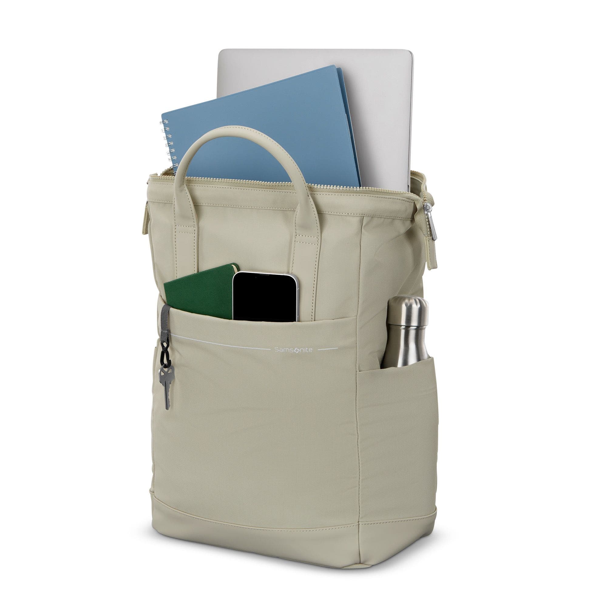 Better Than Basic 16" Convertible Backpack, Alternate, color, Limestone Grey