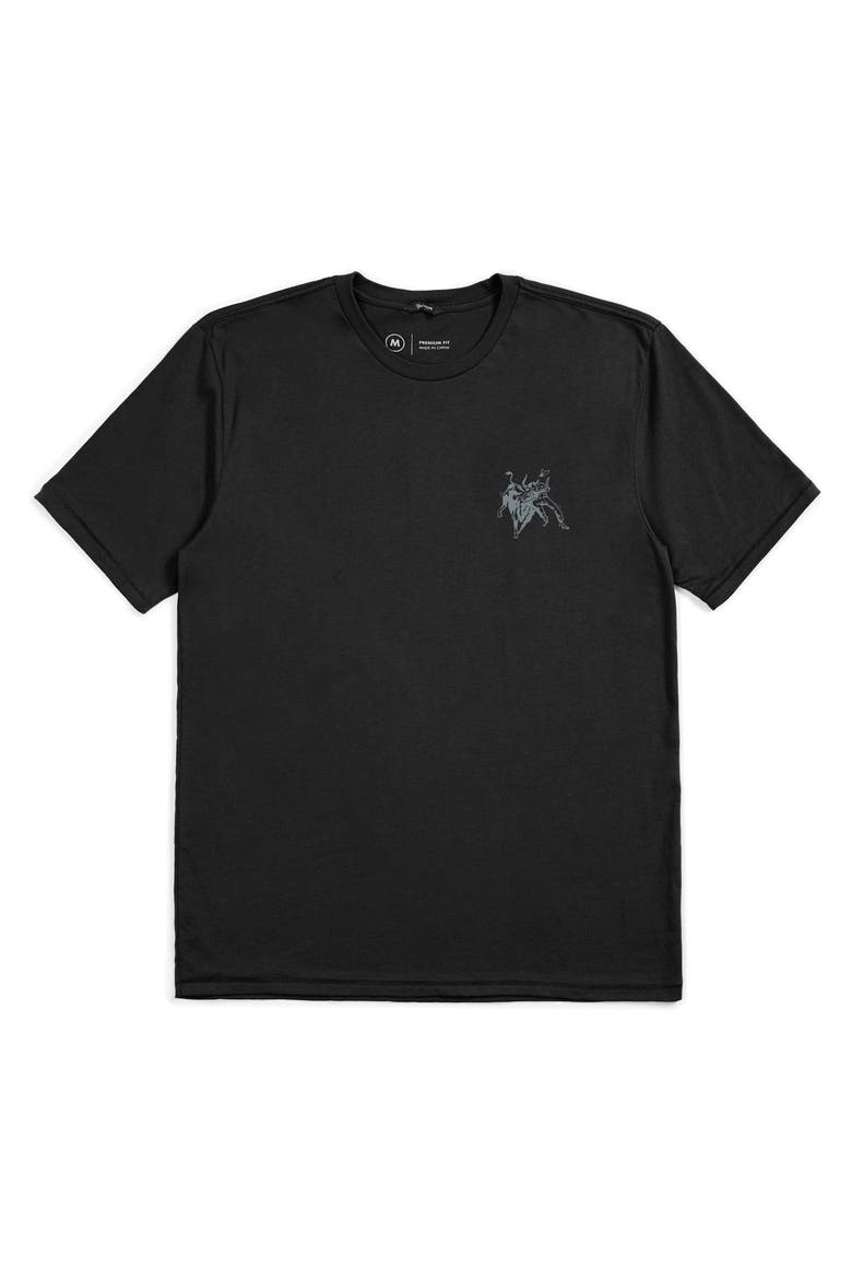 West Cotton Graphic Logo Tee, Main, color, BLACK