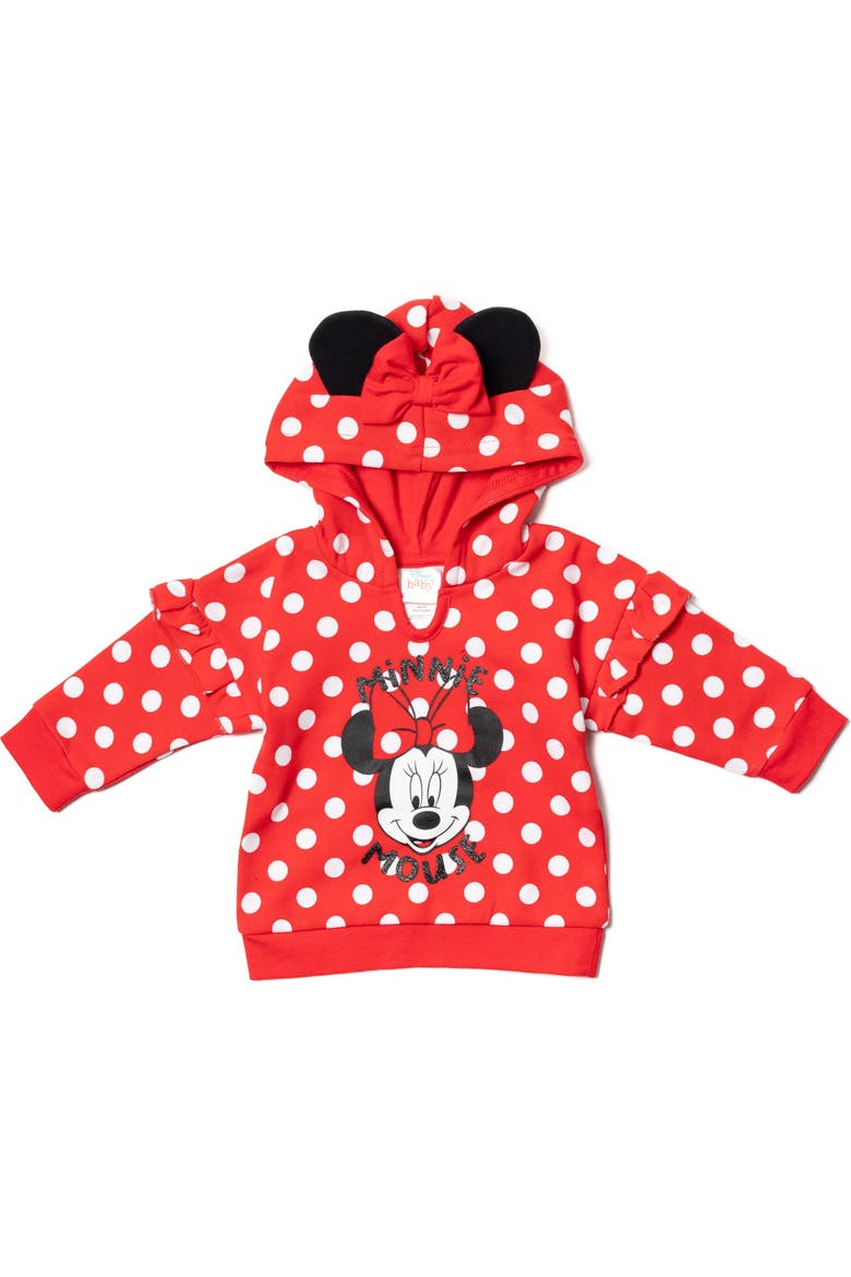 Minnie Mouse Fleece Hoodie and Pants Set, Alternate, color, Red Black Minnie