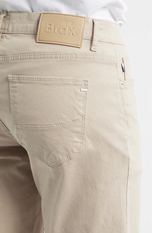 Brax Cadiz Stretch Cotton Pants In Neutral