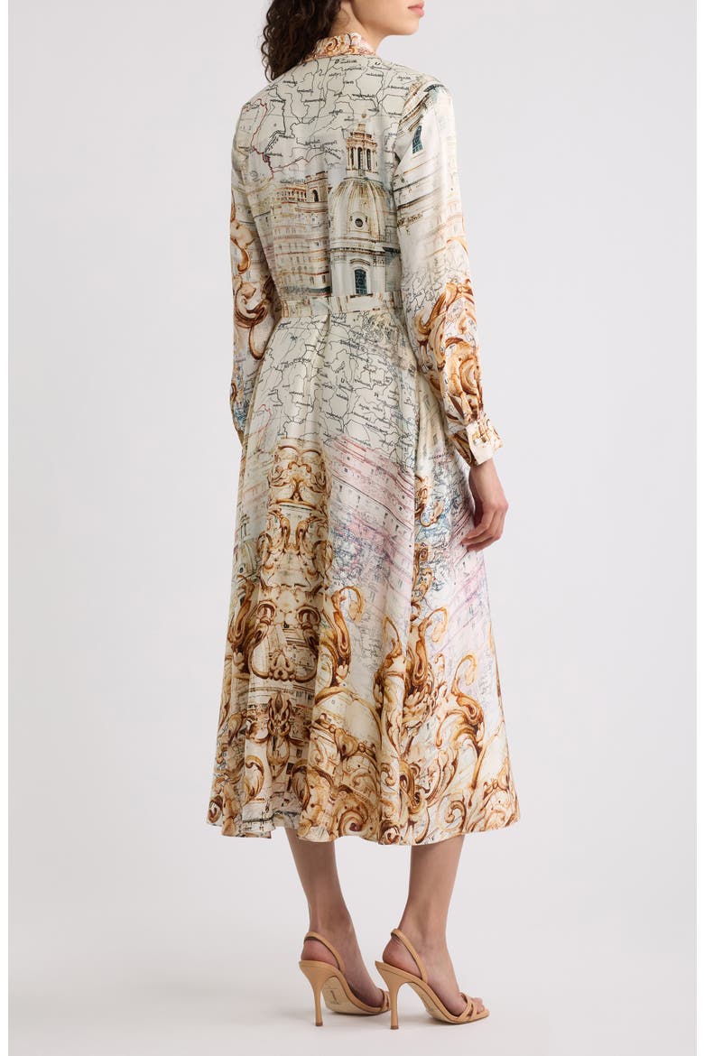The Seraphine Belted Maxi Shirtdress, Alternate, color, DREAM MAP