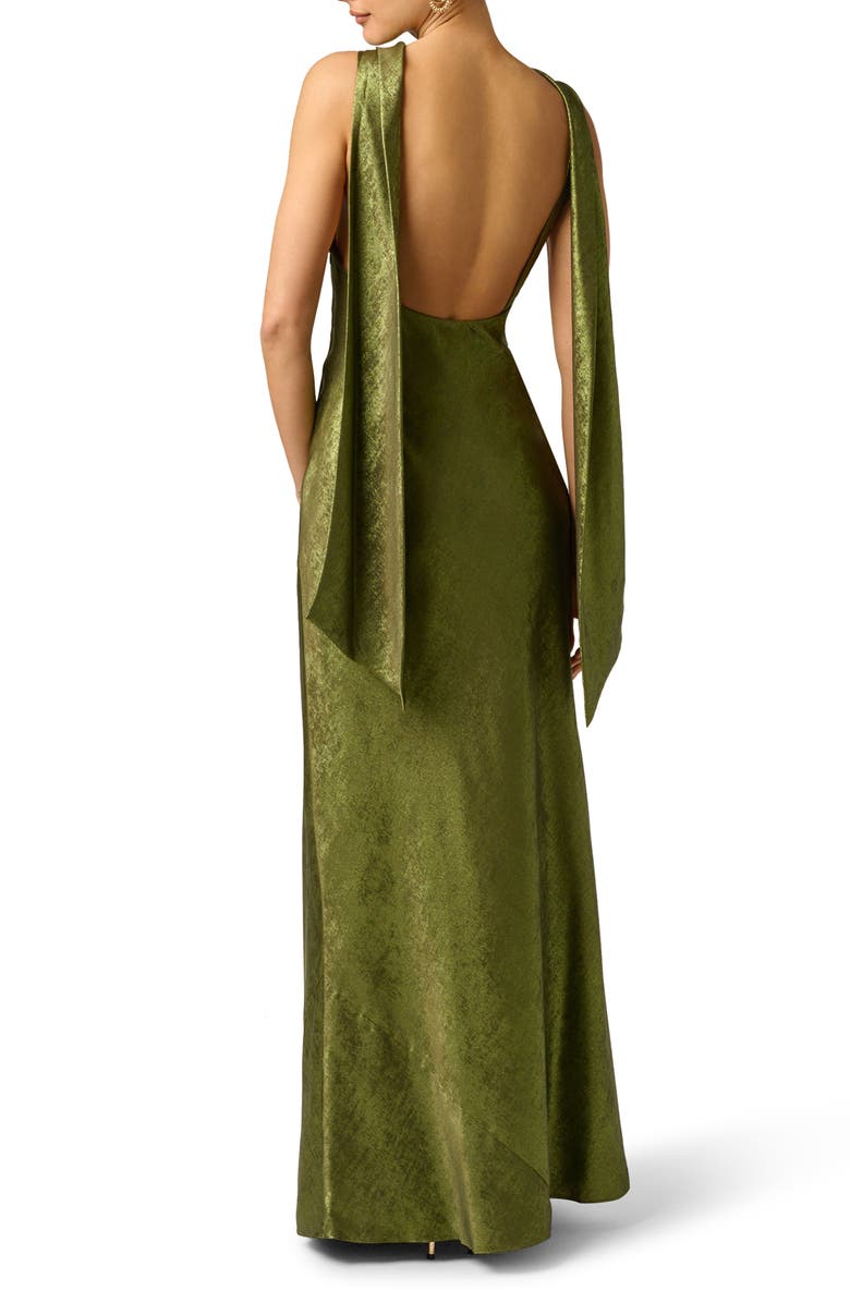 Adrianna Papell Drape Foil Chiffon Sleeveless Gown, Alternate, color, 