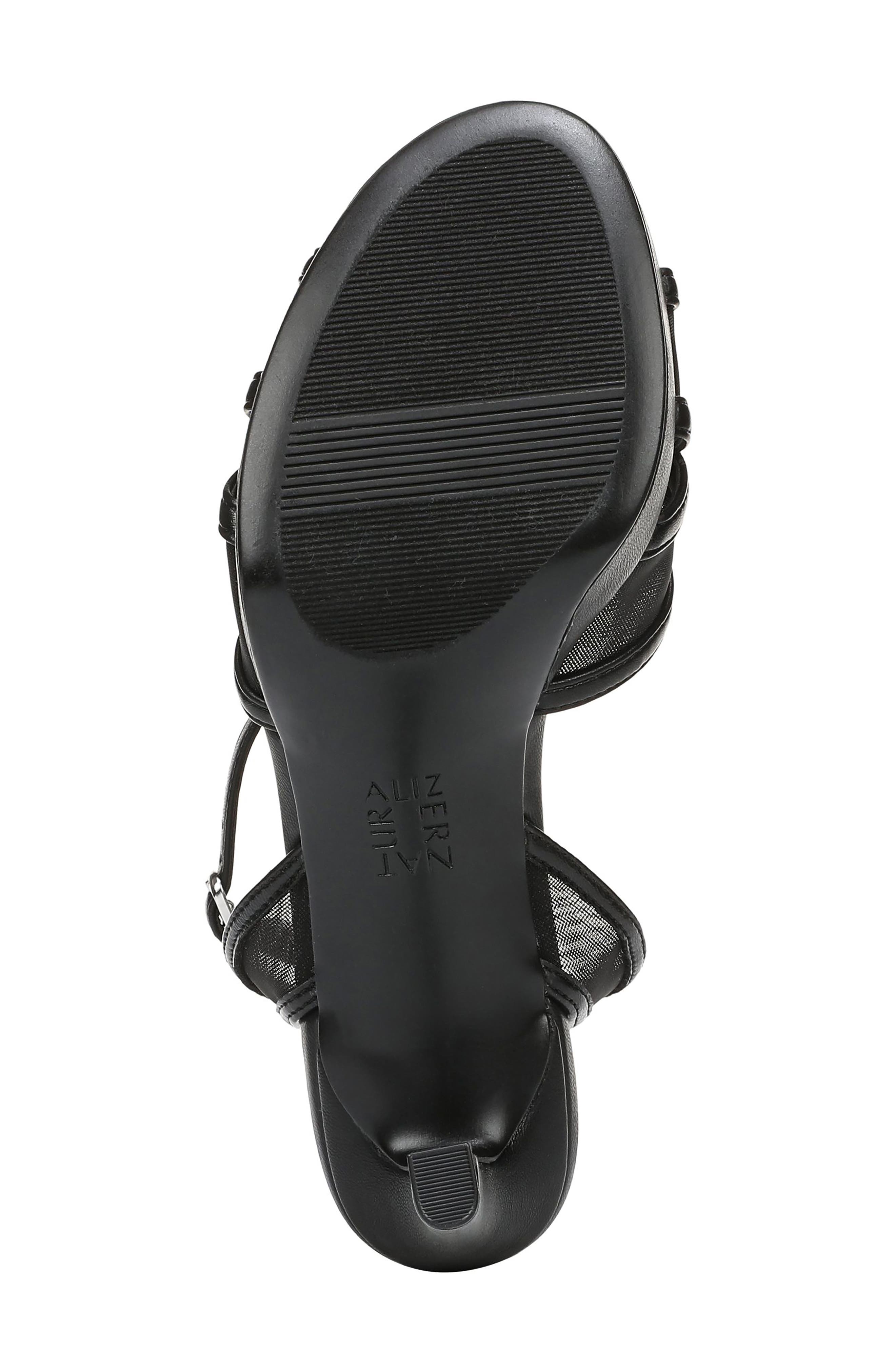 Naturalizer Adara Platform Sandal, Alternate, color, Black Mesh Faux Leather