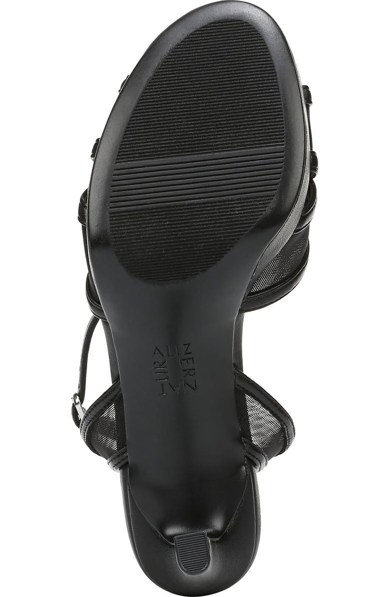 Naturalizer Adara Platform Sandal, Alternate, color, Black Mesh Faux Leather