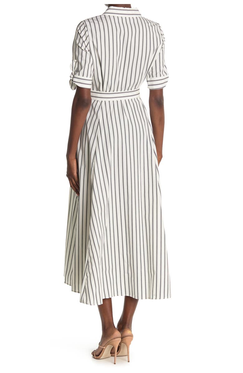 Calvin Klein Stripe Maxi Shirt Dress, Alternate, color,