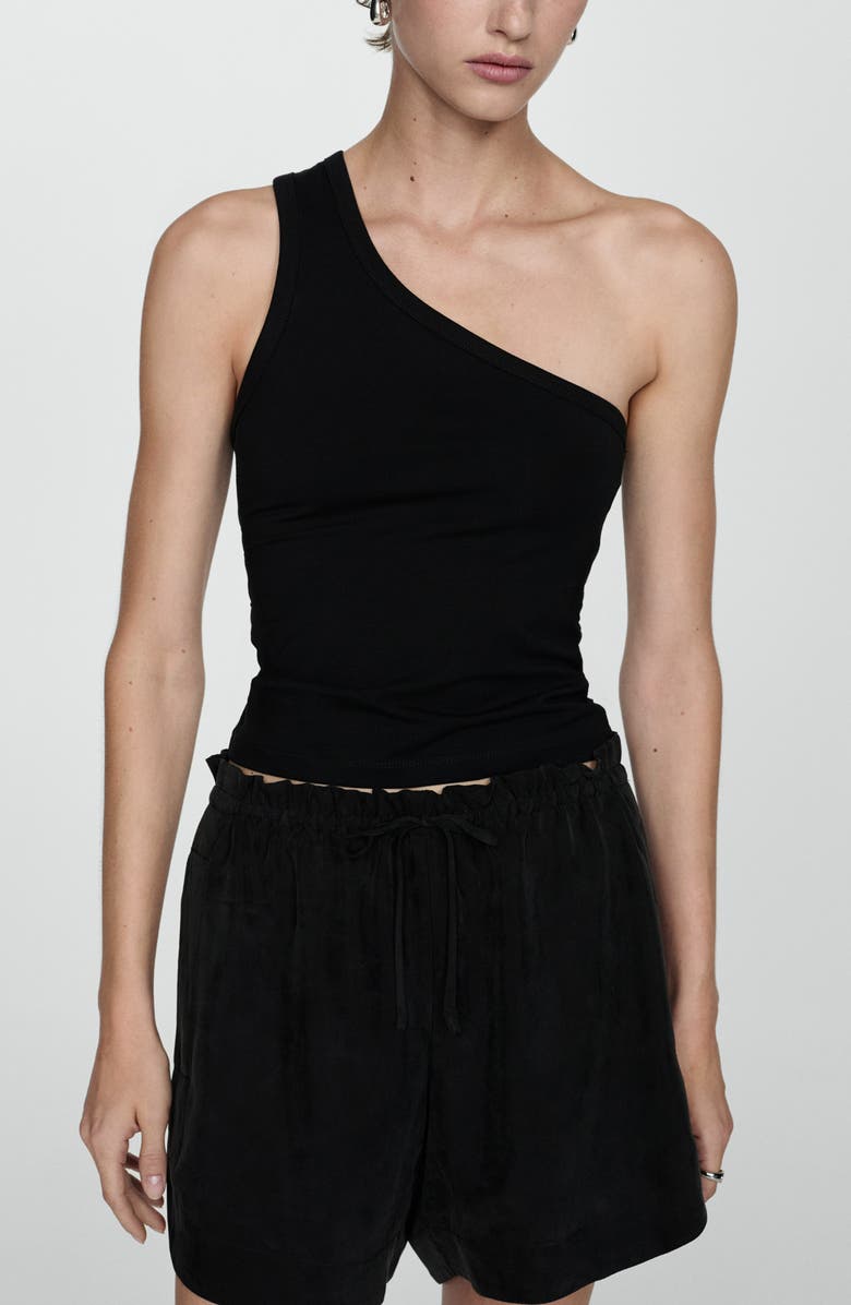 MANGO High Waist Drawstring Shorts, Alternate, color, 