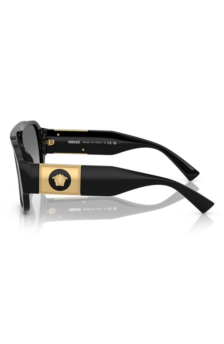 Versace 57mm Shield Sunglasses, Alternate, color, 