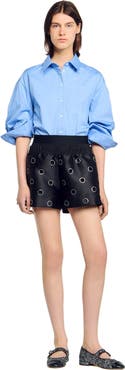 SANDRO Rhinestone shorts