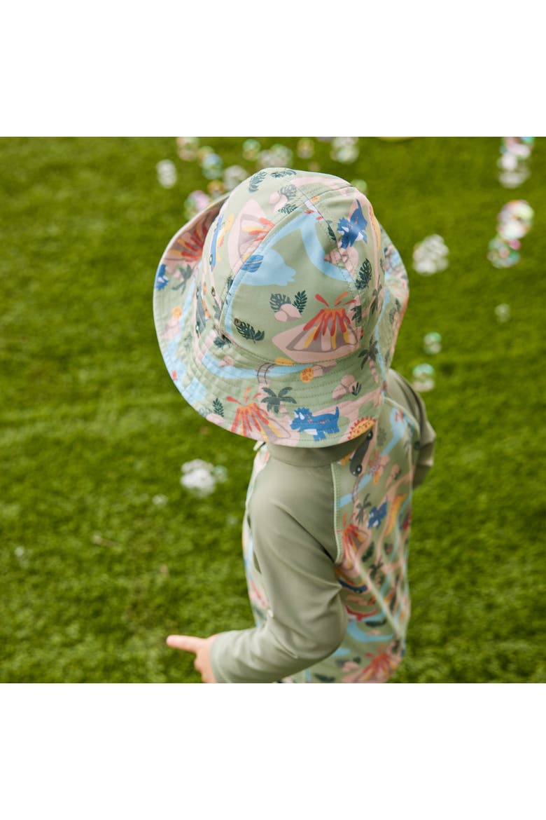 Reversible Sun Hat, Alternate, color, Dinoville