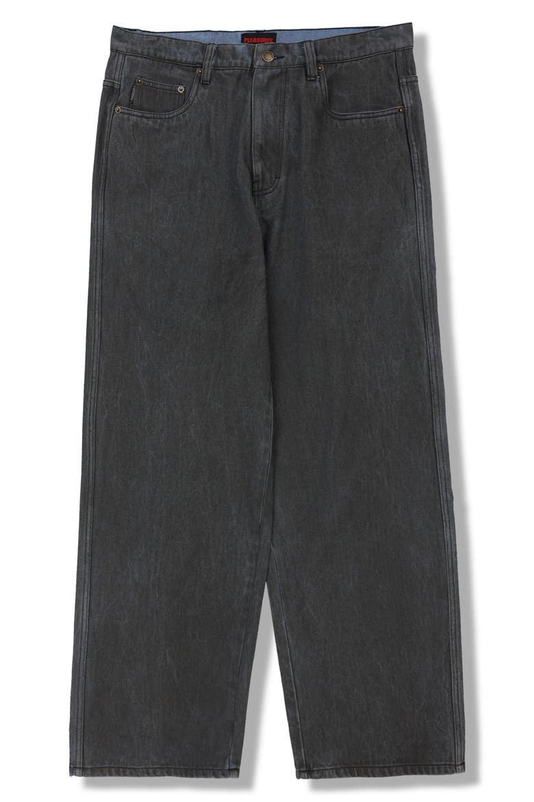 Spray Formula Baggy Jeans, Alternate, color, BLACK