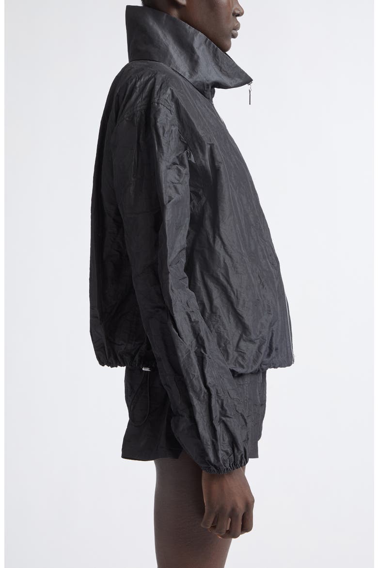 Sadie Steel Taffeta Windbreaker, Alternate, color, BLACK