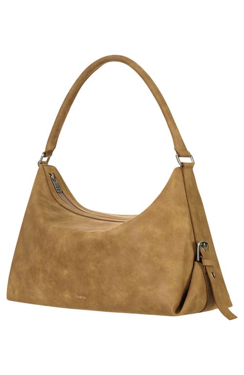 Stand Oil Mushy Faux Leather Shoulder Bag In Brown