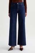 AG Saige Mid Rise Wide Leg Jeans