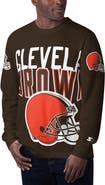 STARTER Men's Starter Brown Cleveland Browns Clutch Hit Long Sleeve T-Shirt