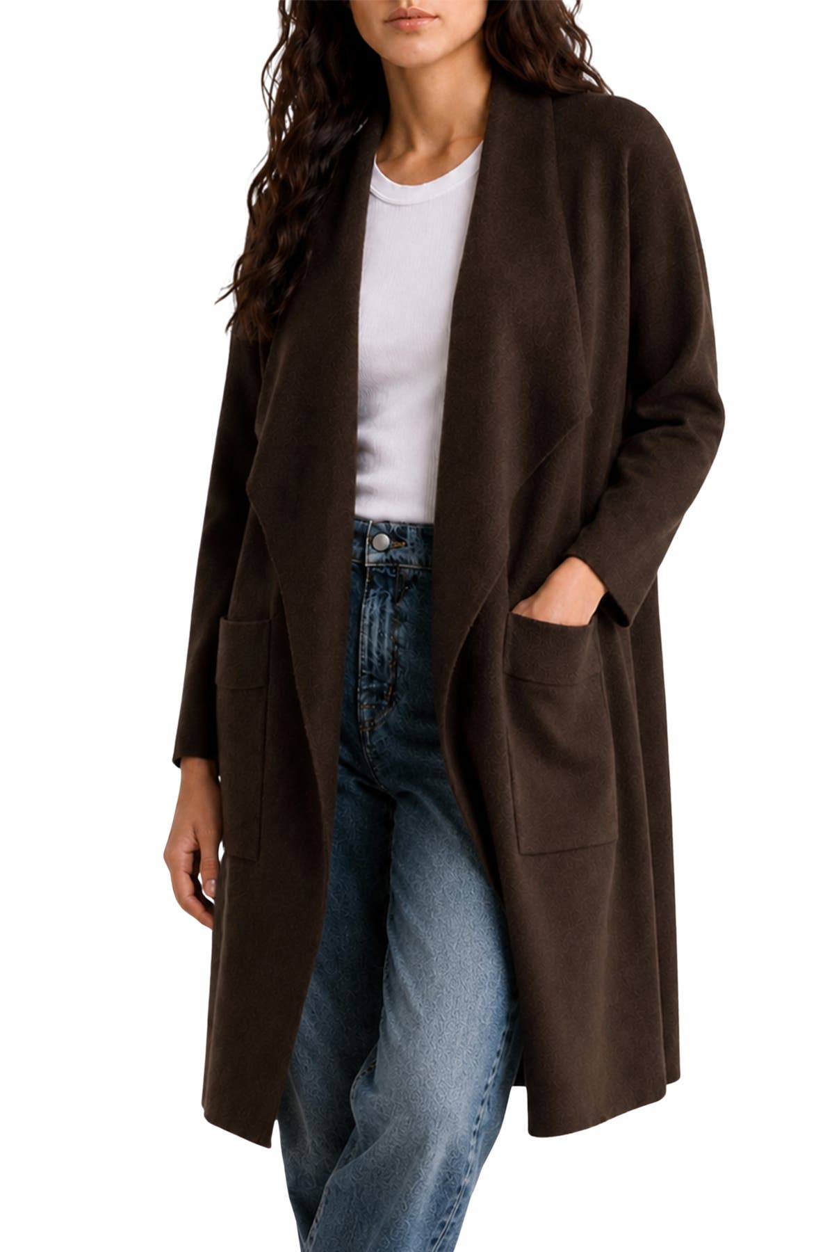 Love By Design Andrea Open Front Long Cardigan