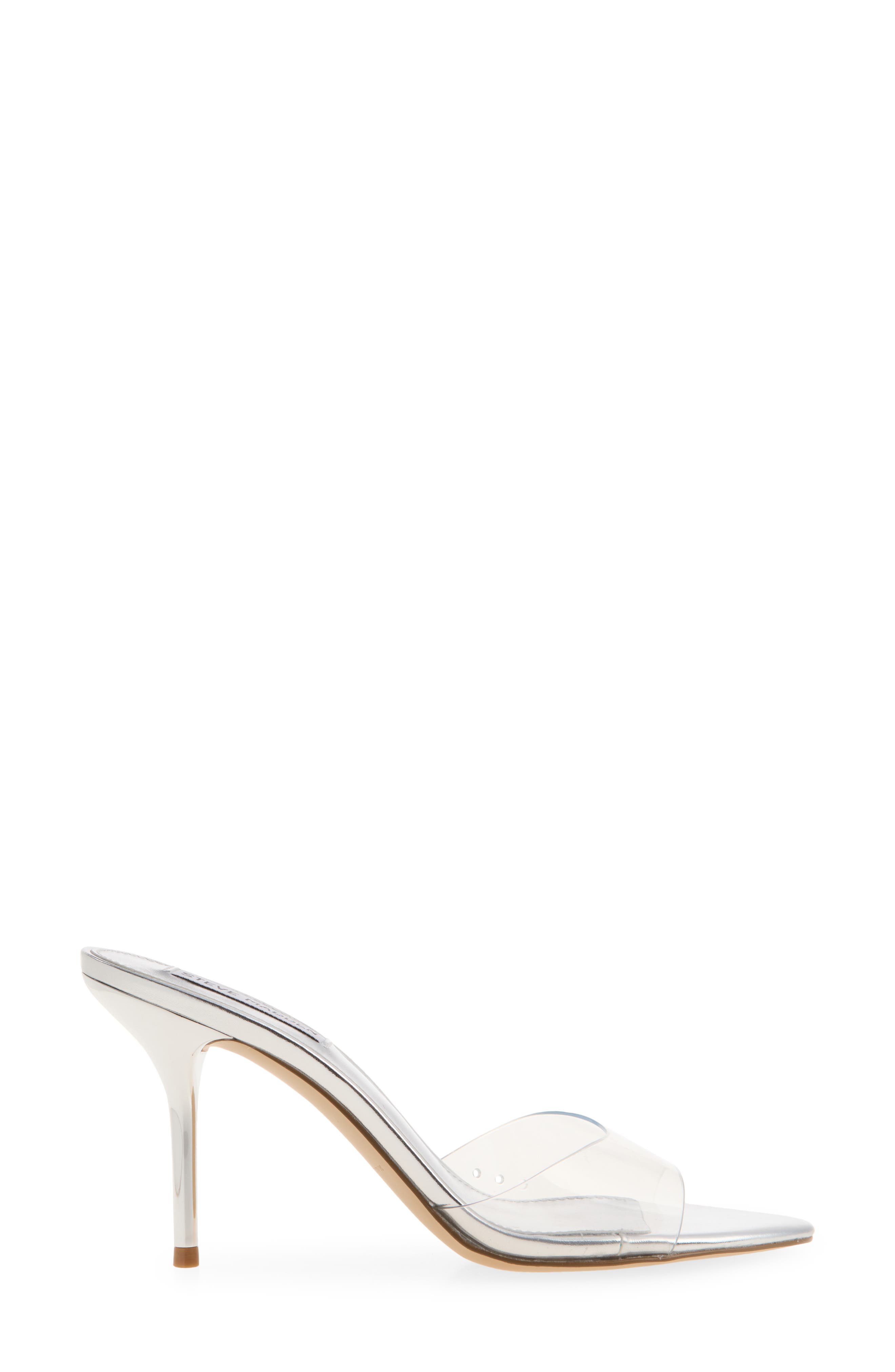 Steve Madden Porcha Stiletto Mule Sandal, Alternate, color, Clear