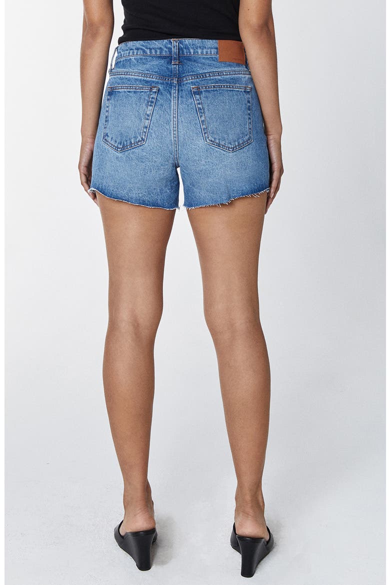 Emma Raw Hem Denim Shorts, Alternate, color, BEAUDRY