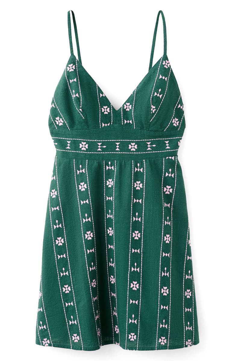 MANGO TEEN Embroidered Cotton Minidress, Main, color,