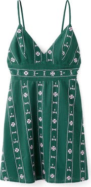 MANGO TEEN Embroidered Cotton Minidress