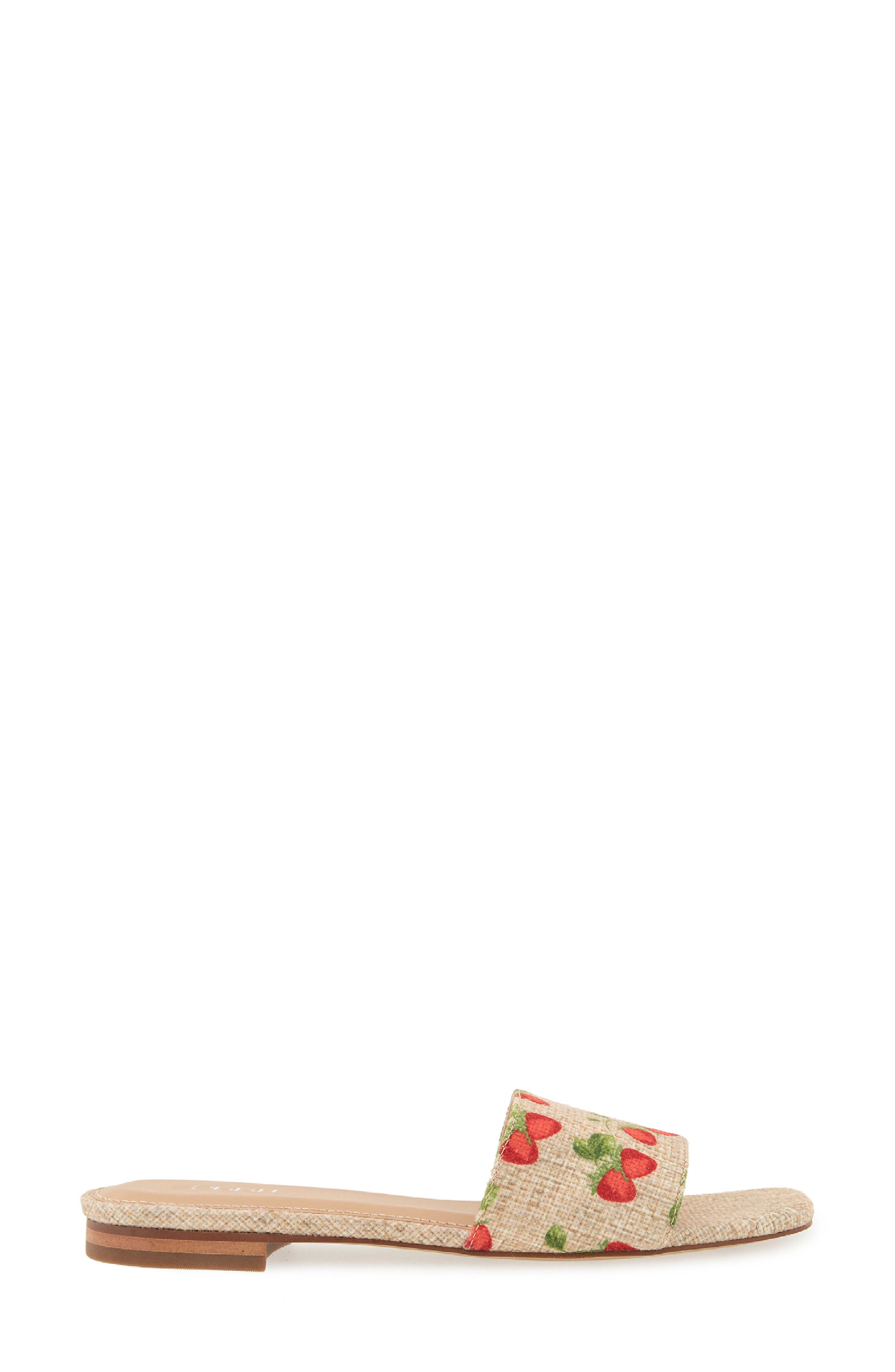 Esprit Rylee Slide Sandal, Alternate, color, Linen/ Strawberry