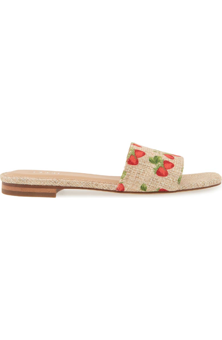 Esprit Rylee Slide Sandal, Alternate, color, Linen/ Strawberry