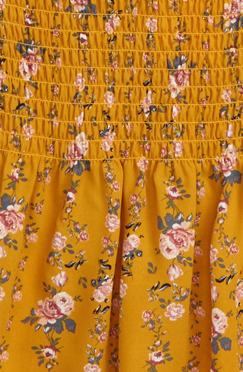 Freshman Floral Smocked Off the Shoulder Top, Alternate, color, 