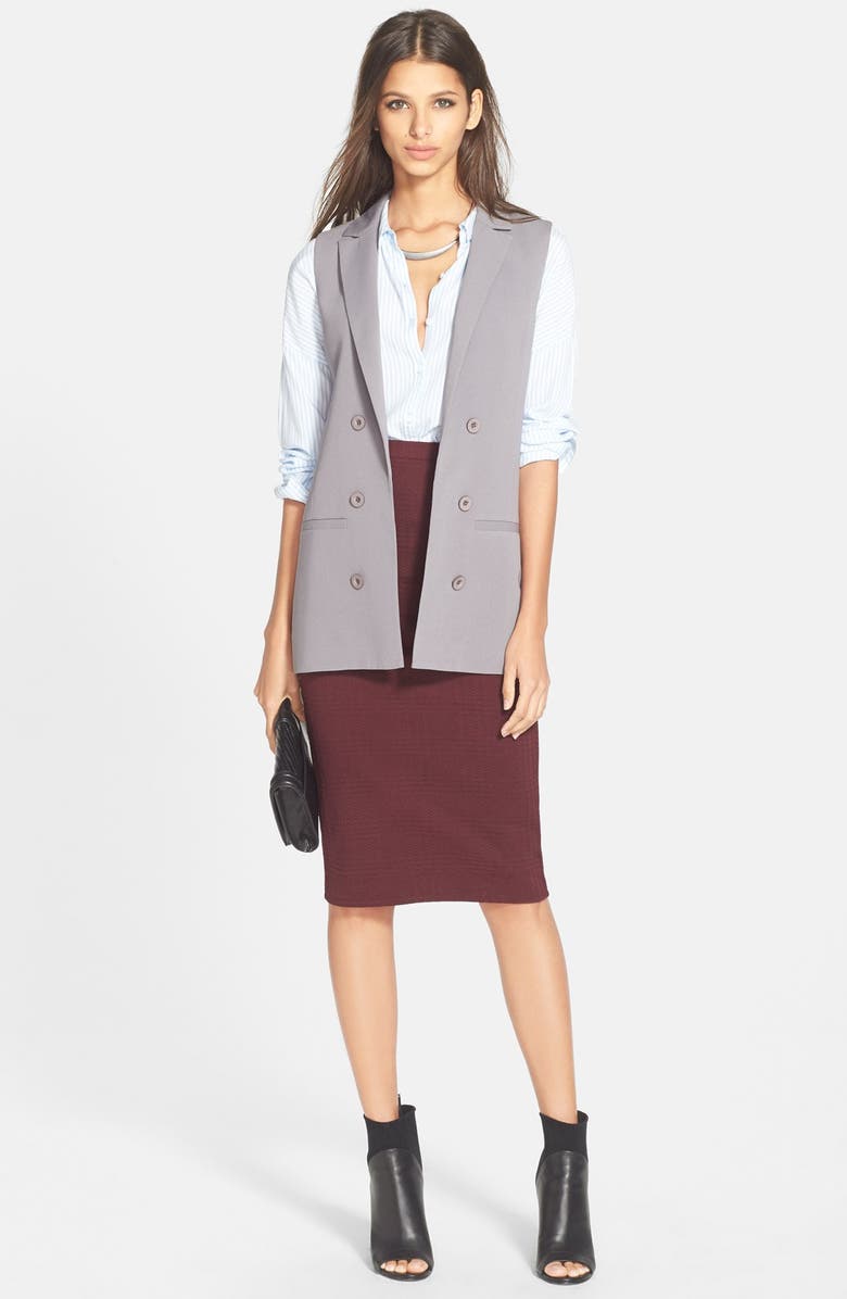 Leith Textured Tube Skirt, Alternate, color, 