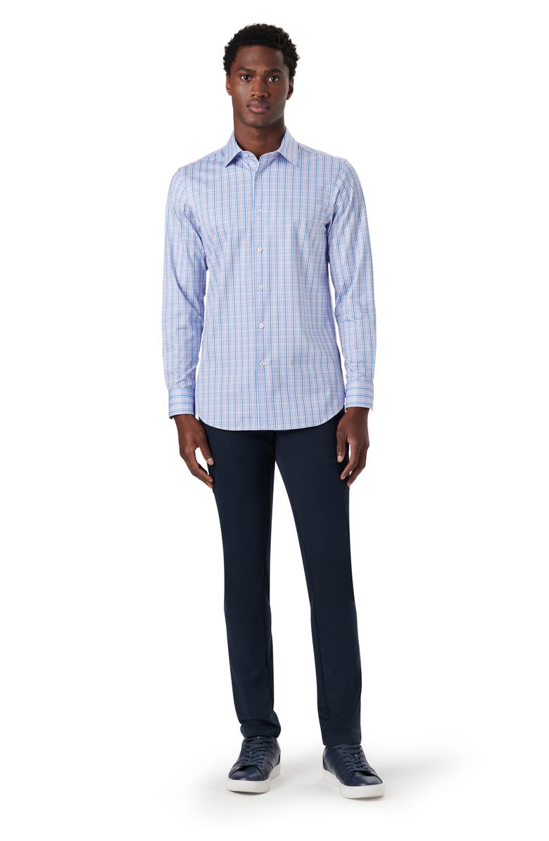 Bugatchi OoohCotton<sup>®</sup> Check Button-Up Shirt, Alternate, color, 