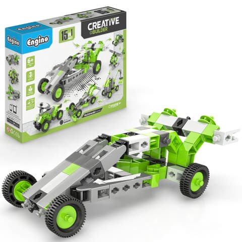 Creative Builder 15 In 1 Multimodel Series, Toy Vehicles Brick Set