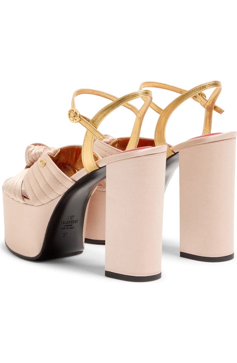 Valentino Crasher Platform Sandal, Alternate, color, Skin