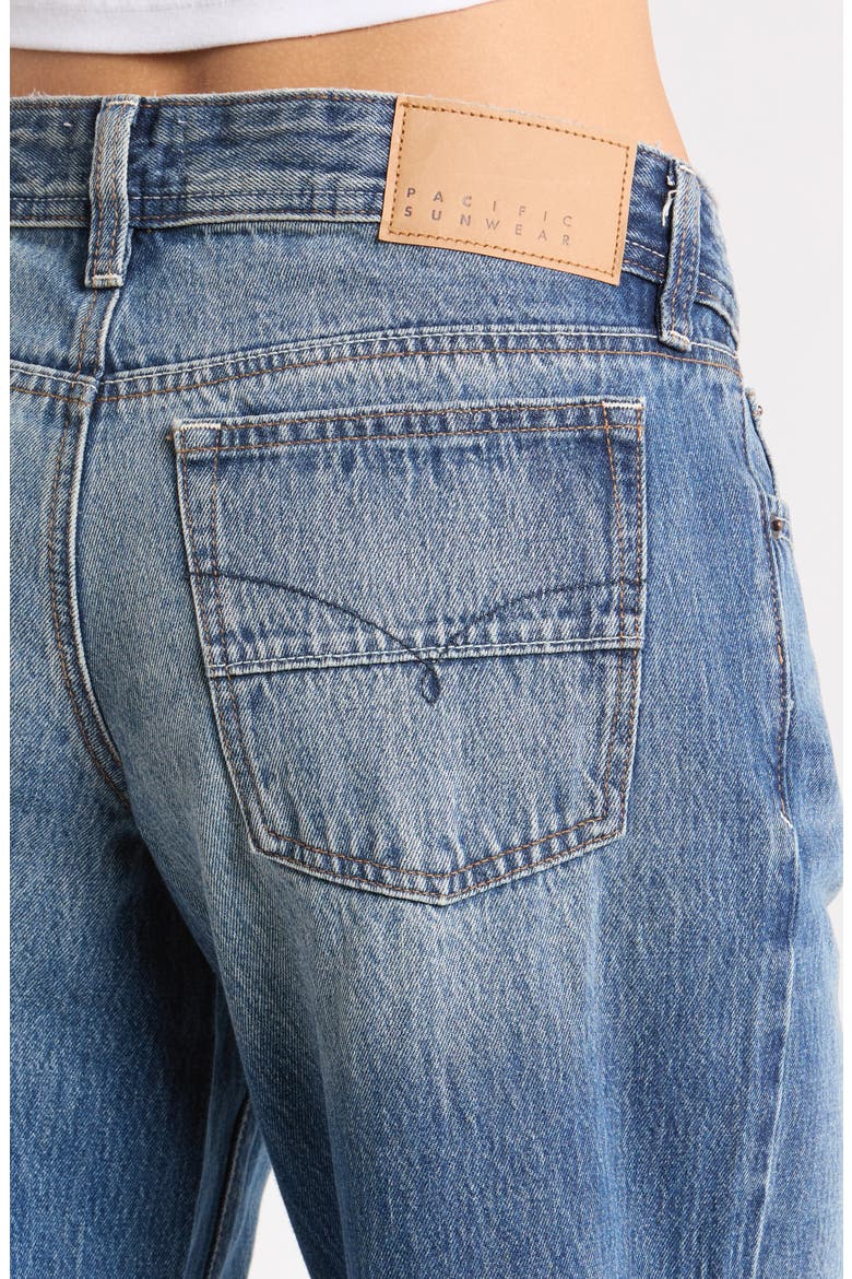 Kaia Ultimate Low Rise Wide Leg Jeans, Alternate, color, MEDIUM INDIGO