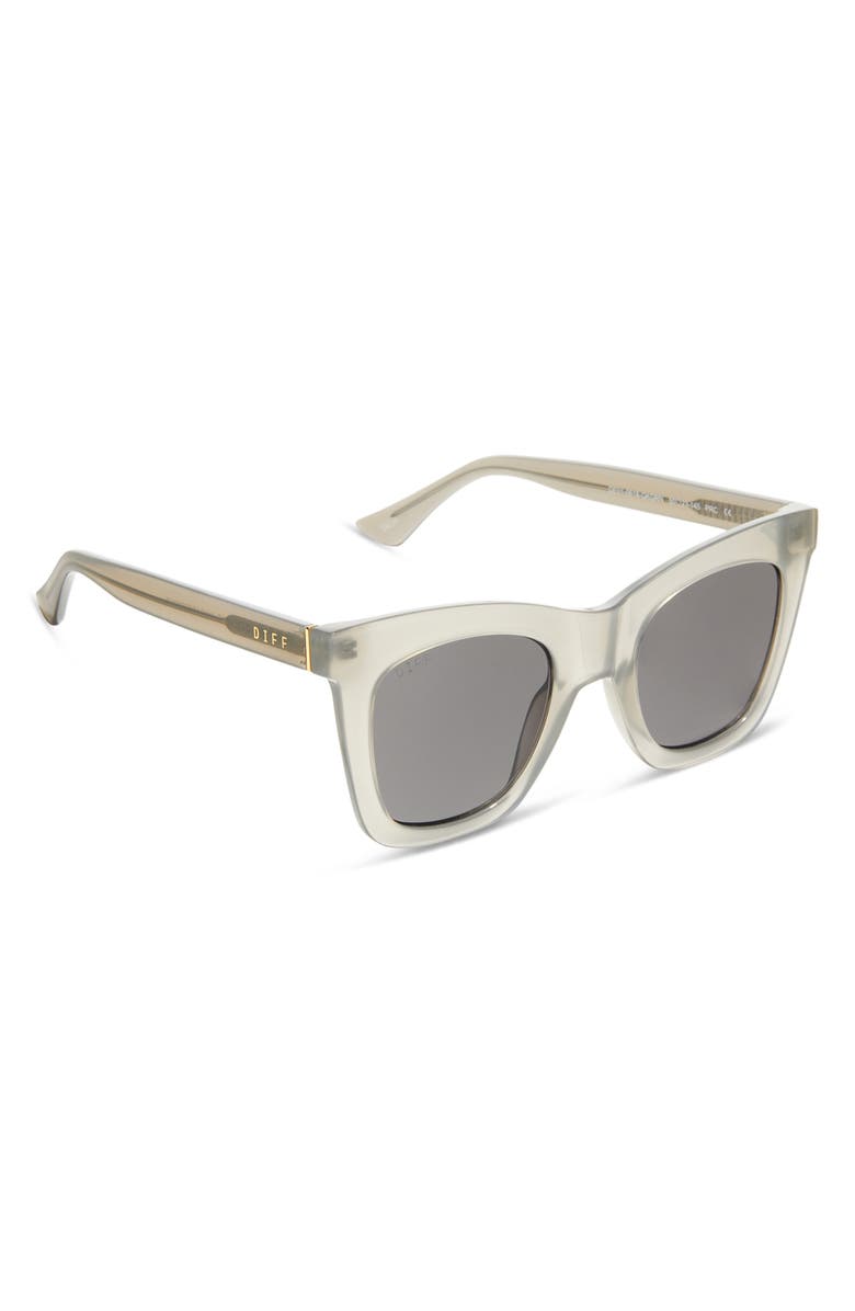 DIFF 50mm Talia Cat Eye Sunglasses, Alternate, color, Milky Grey