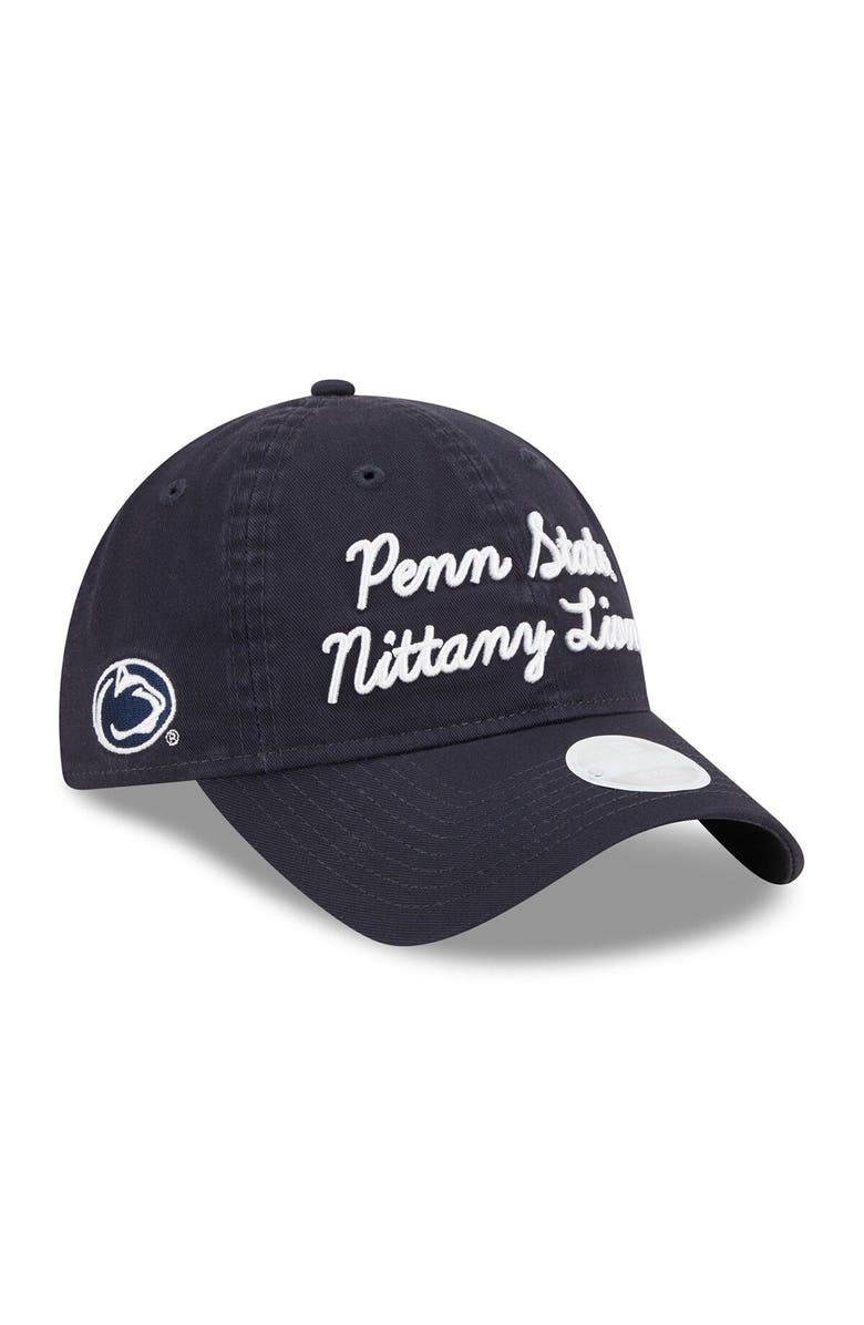 New Era Women's New Era Navy Penn State Nittany Lions Script 9TWENTY Adjustable Hat, Main, color, Navy