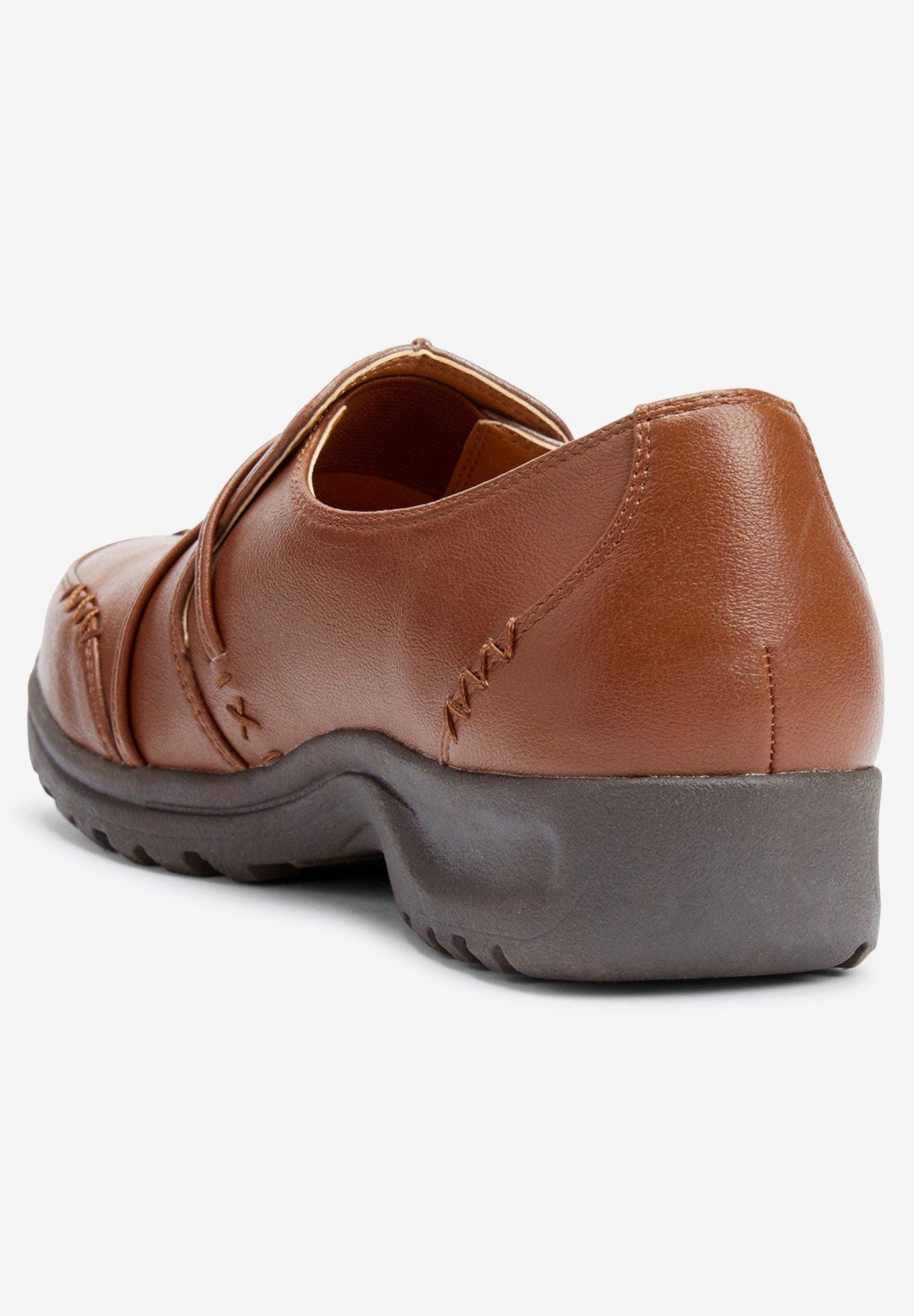 The Natalia Slip On Flat, Alternate, color, BROWN
