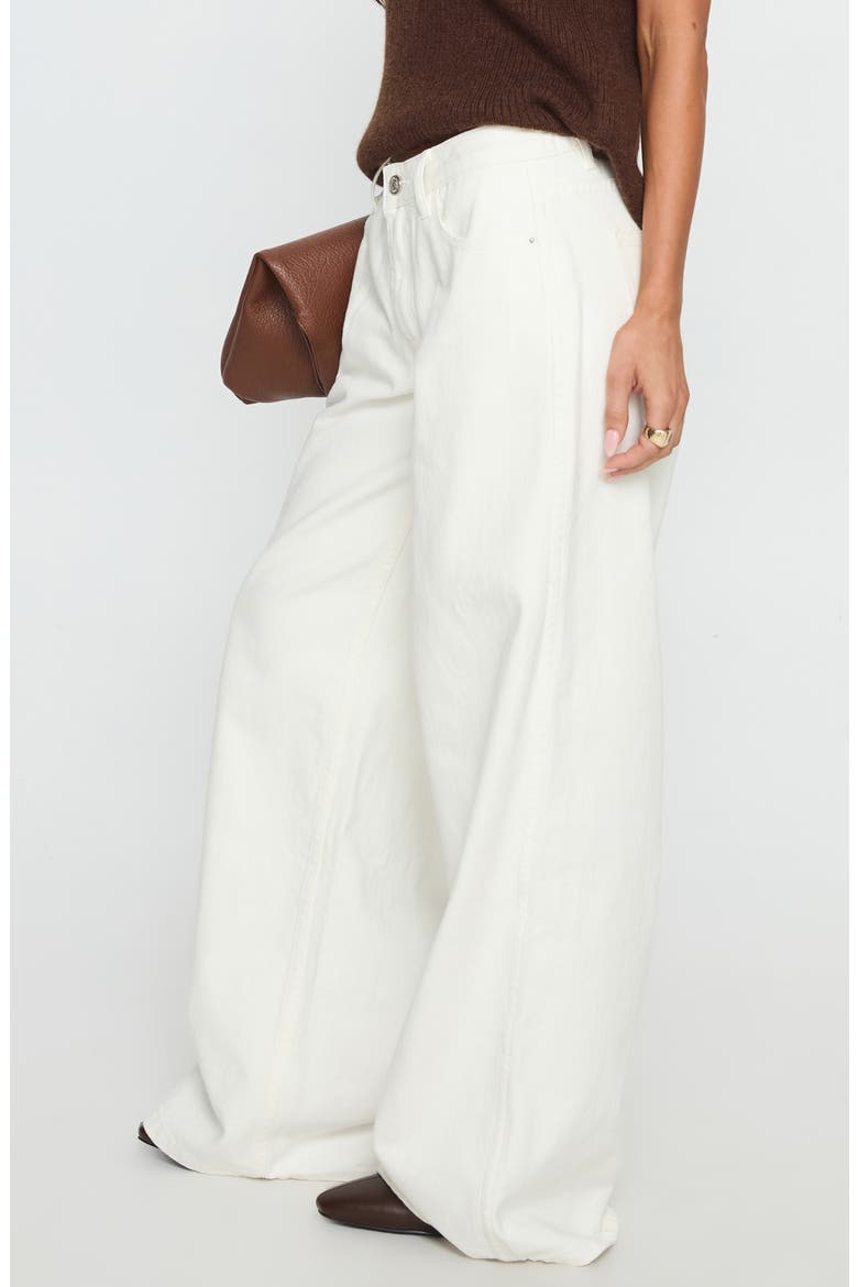 Ramos Low Rise Wide Leg Jeans, Alternate, color, WHITE