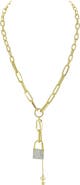 OLIVIA WELLES On Lock Pendant Necklace