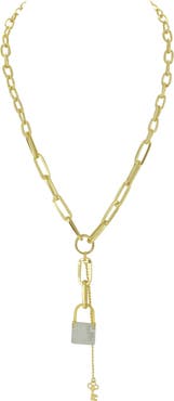 OLIVIA WELLES On Lock Pendant Necklace