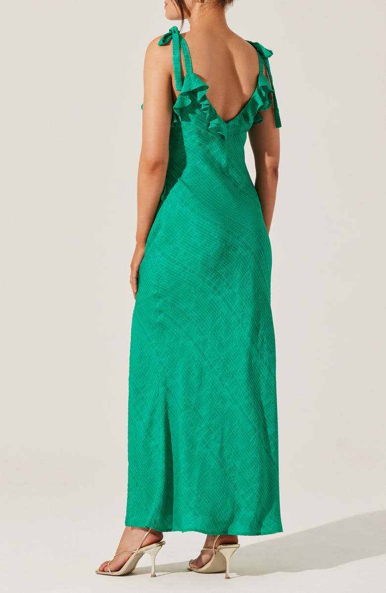 ASTR the Label Sorbae Ruffle Detail Dress, Alternate, color, Green