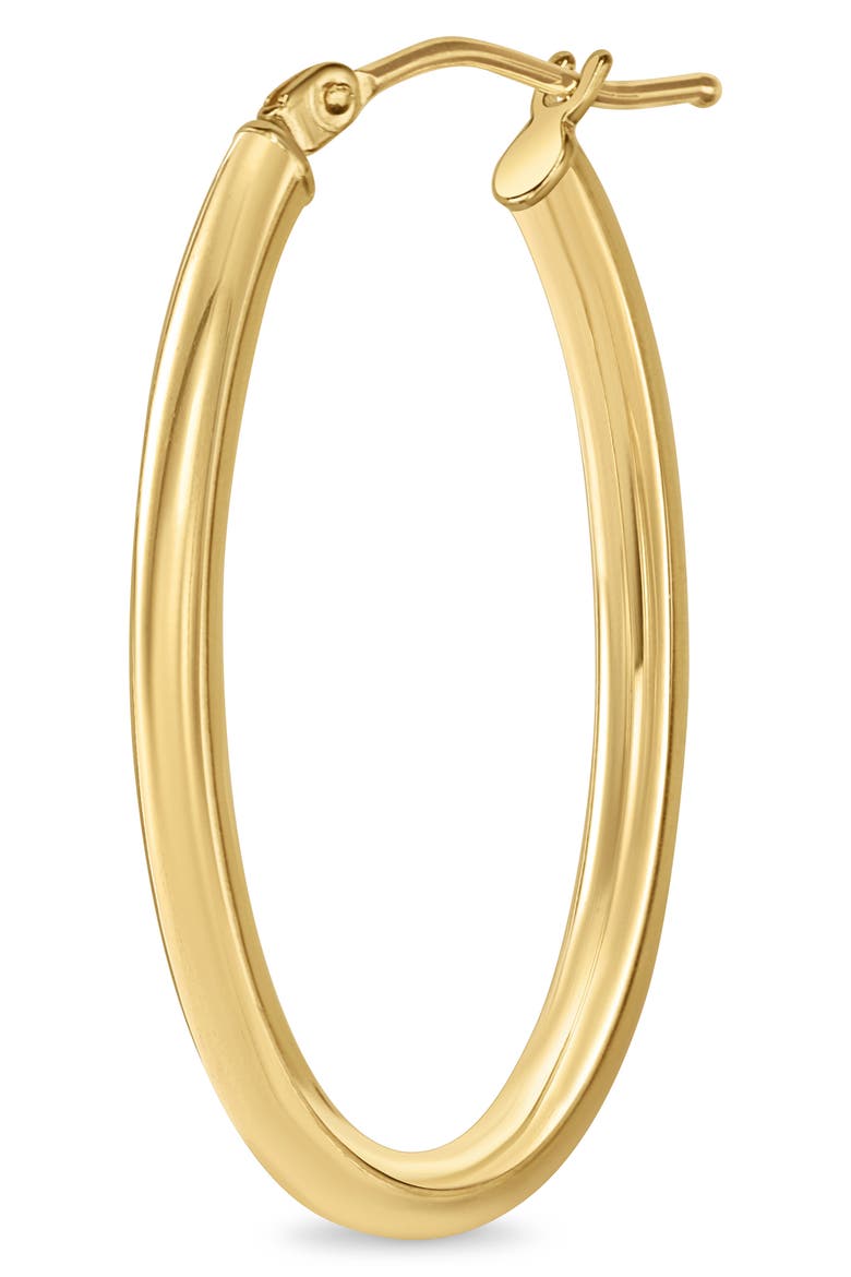 14k Gold Hoop Earrings, Alternate, color, 14KY