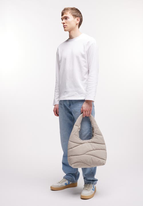 Got Bag Wavy Puffer Recycled Nylon Shoulder Bag In Neutral
