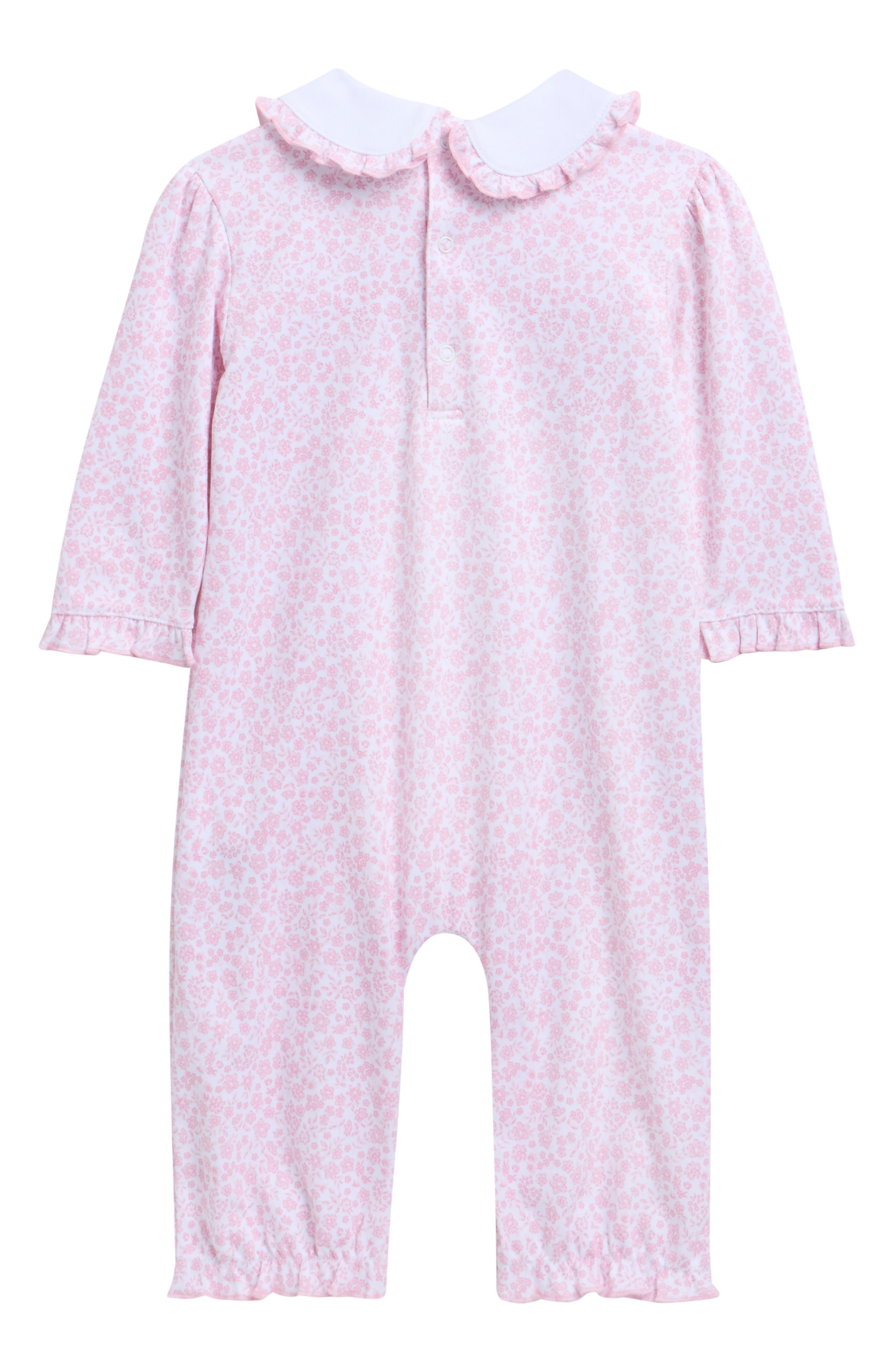 Kissy Kissy Peter Pan Collar Pima Cotton Romper | Nordstrom