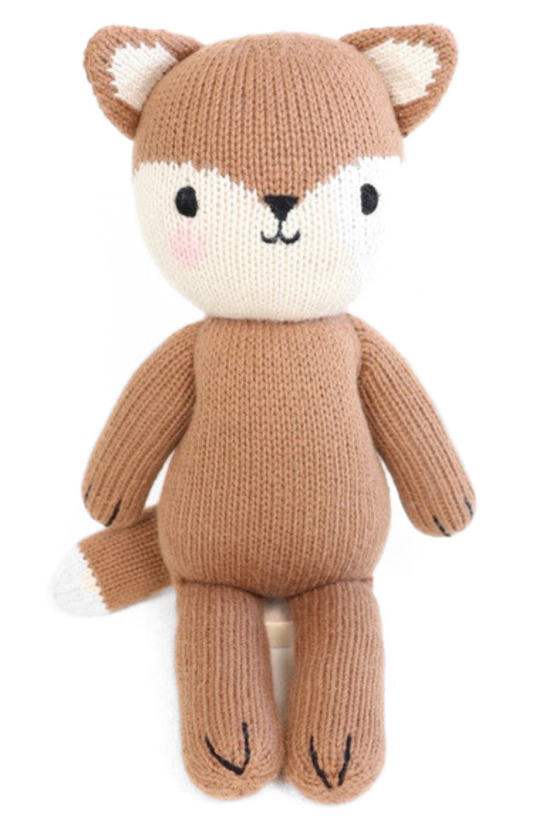 Fox Cotton Stuffed Animal, Main, color, BROWN