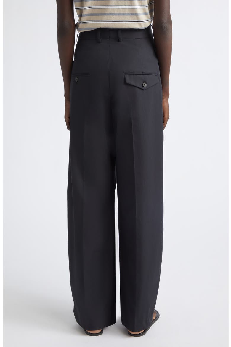 Joel Pleated Trousers, Alternate, color, BLACK