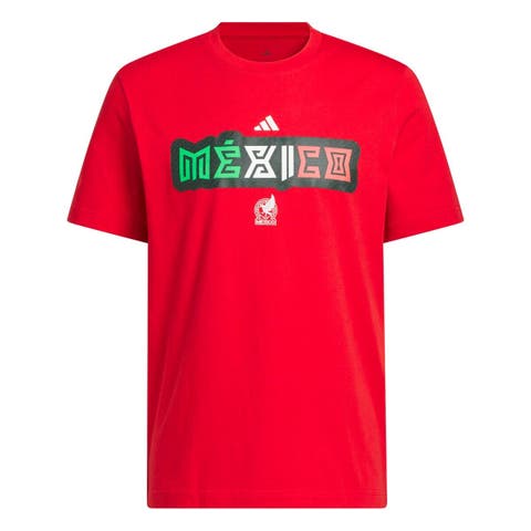 Men's adidas Red Mexico National Team Jersey Hook T-Shirt